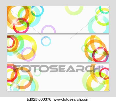Stock Illustration - illustration of cards with different color circles. Fotosearch