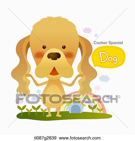 illustration of Cocker Spaniel View Large Illustration Stock Illustration - illustration of Cocker Spaniel. Fotosearch