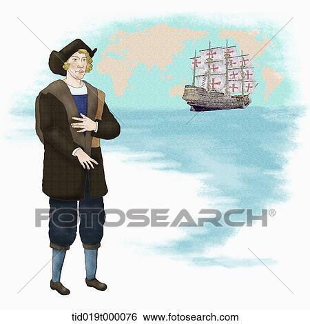 illustration of Columbus View Large Illustration Stock Illustration - illustration of Columbus. Fotosearch