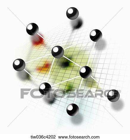 Drawing - illustration of connection. Fotosearch