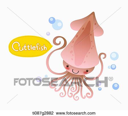 illustration of cuttlefish View Large Illustration Drawing - illustration of cuttlefish. Fotosearch
