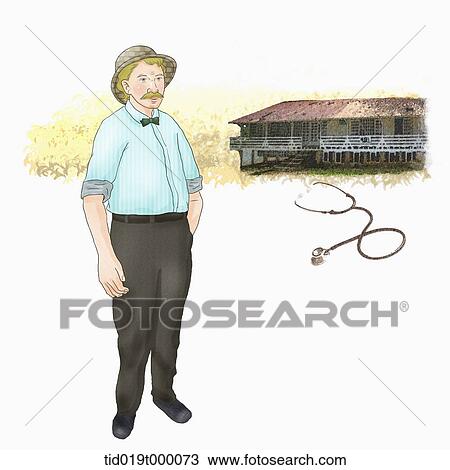 illustration of doctor David Livingstone View Large Illustration Drawing - illustration of doctor David Livingstone. Fotosearch