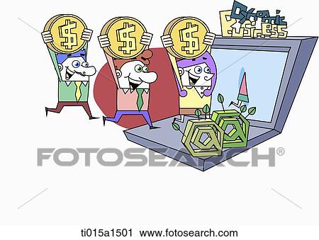 illustration of dynamic business View Large Illustration Clip Art - illustration of dynamic business. Fotosearch