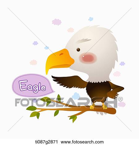Clip Art - illustration of eagle. Fotosearch