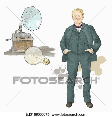 illustration of Edison View Large Illustration Stock Illustration - illustration of Edison. Fotosearch