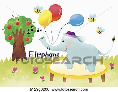 Stock Illustration - illustration of elephant. Fotosearch