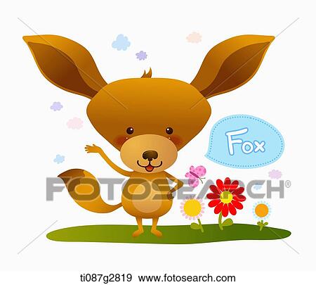 Stock Illustration - illustration of fox. Fotosearch