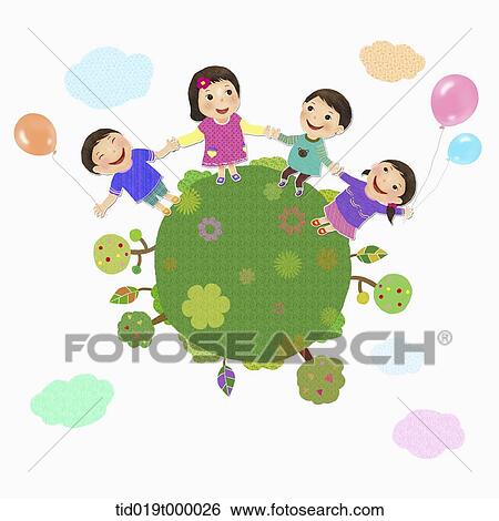 Stock Illustration - illustration of international kids. Fotosearch