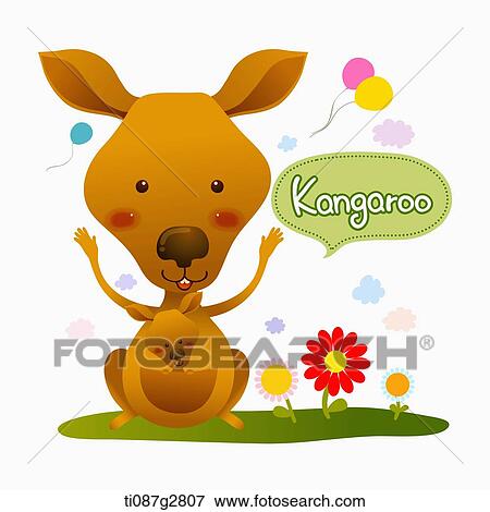 Stock Illustration - illustration of kangaroo. Fotosearch