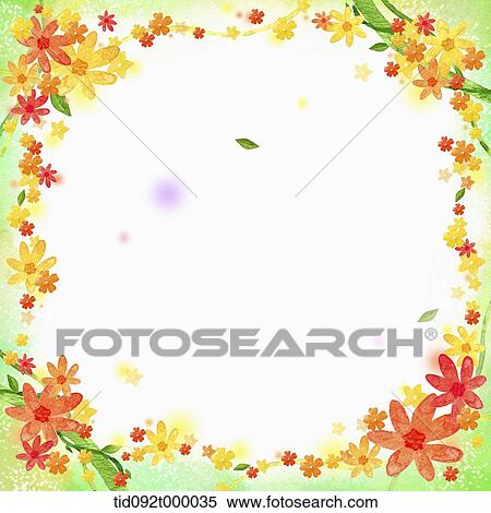 illustration of letter template featuring flowers View Large Illustration Stock Illustration - illustration of letter template featuring flowers. Fotosearch
