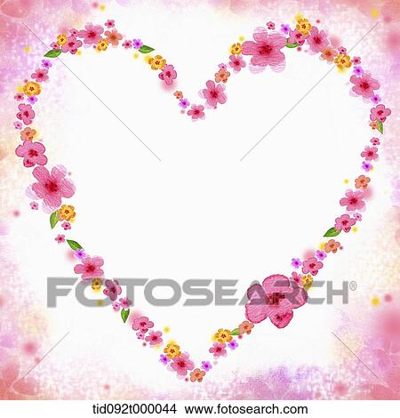 Stock Illustration - illustration of letter template featuring flowers. Fotosearch