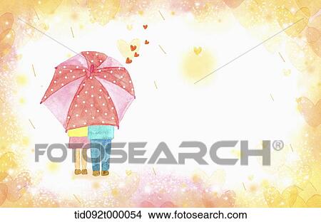 illustration of letter template featuring umbrella View Large Illustration Stock Illustration - illustration of letter template featuring umbrella. Fotosearch