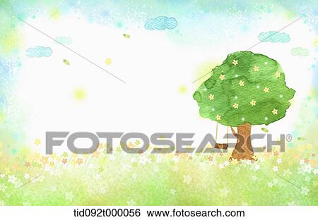 illustration of letter template featuring tree View Large Illustration Stock Illustration - illustration of letter template featuring tree. Fotosearch