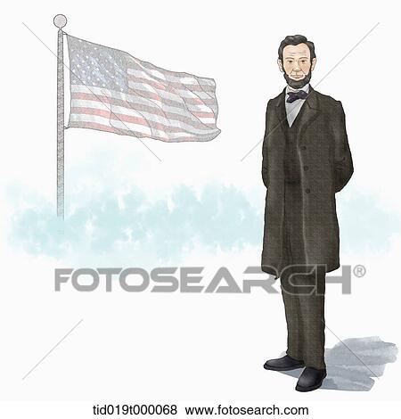 illustration of Lincoln View Large Illustration Stock Illustration - illustration of Lincoln. Fotosearch