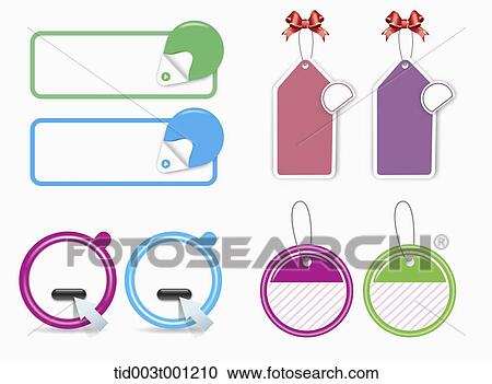 illustration of name tag template View Large Illustration Clipart - illustration of name tag template. Fotosearch