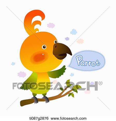 illustration of parrot View Large Illustration Stock Illustration - illustration of parrot. Fotosearch