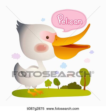 illustration of pelican View Large Illustration Stock Illustration - illustration of pelican. Fotosearch