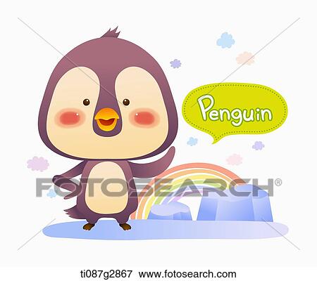 illustration of penguin View Large Illustration Stock Illustration - illustration of penguin. Fotosearch