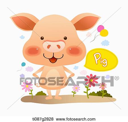 illustration of pig View Large Illustration Stock Illustration - illustration of pig. Fotosearch