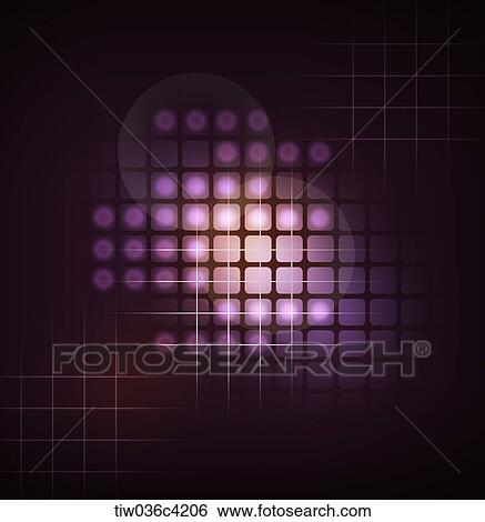 Stock Illustration - illustration of pink shapes in the dark. Fotosearch