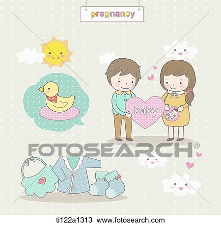 illustration of pregnancy View Large Illustration Drawing - illustration of pregnancy. Fotosearch