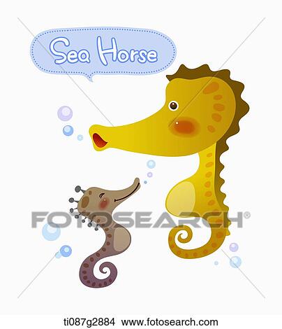 Stock Illustration - illustration of sea horse. Fotosearch
