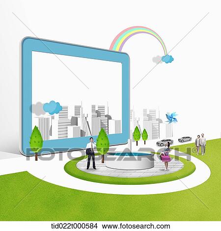 illustration of smart eco city View Large Illustration Stock Illustration - illustration of smart eco city. Fotosearch