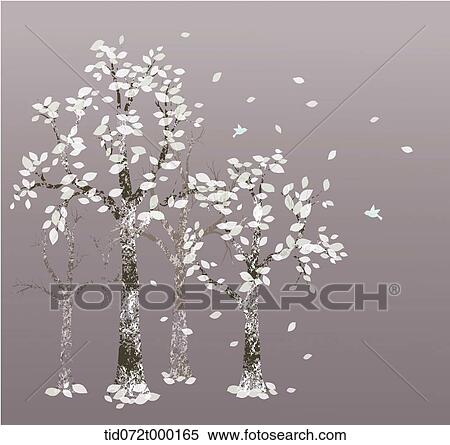 Stock Illustration - illustration of trees . Fotosearch