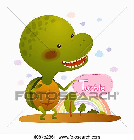 Clip Art - illustration of turtle. Fotosearch