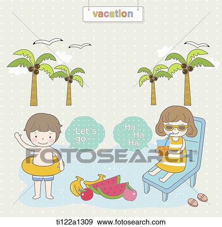 Stock Illustration - illustration of vacation. Fotosearch
