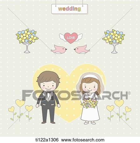 Stock Illustration - illustration of wedding. Fotosearch