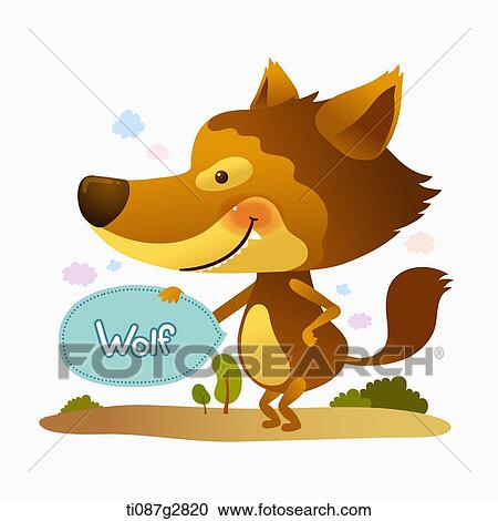 illustration of wolf View Large Illustration Clipart - illustration of wolf. Fotosearch