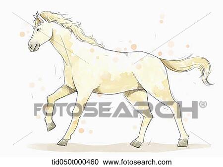illustration painting of horse View Large Illustration Clipart - illustration painting of horse. Fotosearch