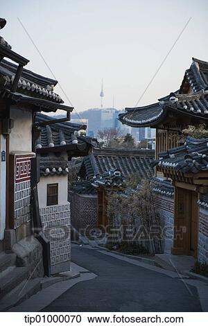 Clipart - images from a historical Korean village. Fotosearch