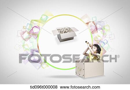 letter template featuring box View Large Illustration Stock Illustration - letter template featuring box. Fotosearch