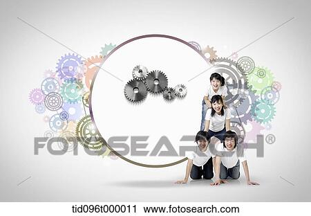 letter template featuring gears View Large Illustration Clip Art - letter template featuring gears. Fotosearch