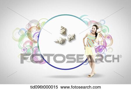 letter template featuring sea shells View Large Illustration Stock Illustration - letter template featuring sea shells. Fotosearch