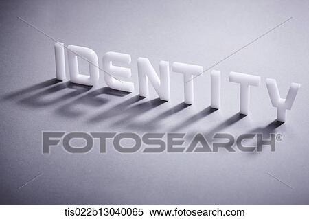 Stock Illustration - the word identity. Fotosearch