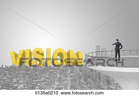 a businessman and a word vision View Large Photo Image Stock Image - a businessman and a word vision. Fotosearch