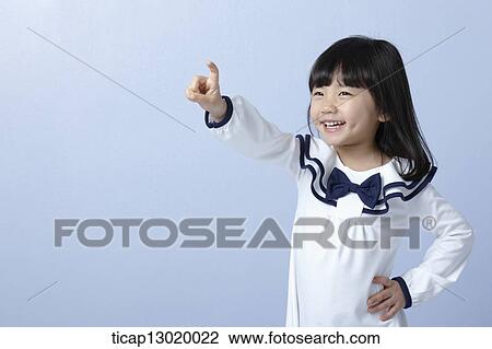 a girl with kindergarten uniform View Large Photo Image Stock Image - a girl with kindergarten uniform. Fotosearch
