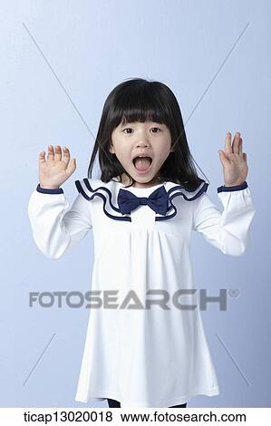 a girl with kindergarten uniform View Large Photo Image Stock Photo - a girl with kindergarten uniform. Fotosearch