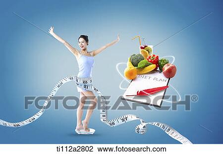 a woman on diet View Large Photo Image Stock Image - a woman on diet. Fotosearch