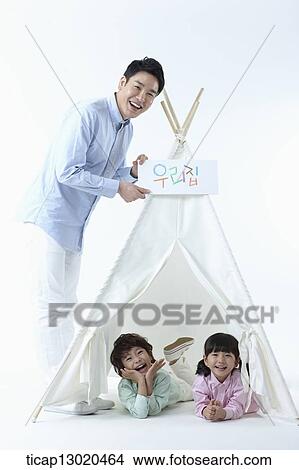 brother and sister in a tent View Large Photo Image Picture - brother and sister in a tent. Fotosearch