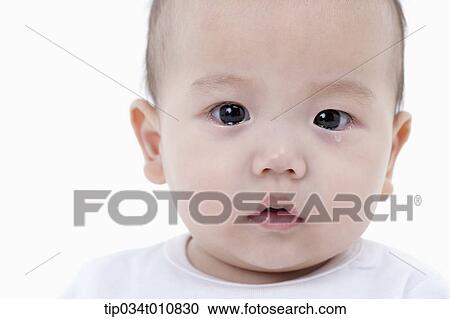 close of a baby after crying View Large Photo Image Stock Image - close of a baby after crying. Fotosearch