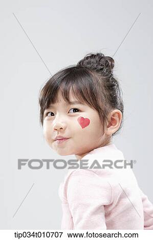 close up of a girl with face paint View Large Photo Image Stock Photo - close up of a girl with face paint. Fotosearch
