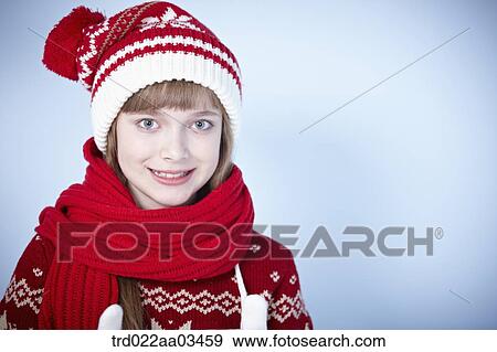 close up shot of a girl in winter outfit posing View Large Photo Image Stock Photo - close up shot of a girl in winter outfit posing. Fotosearch