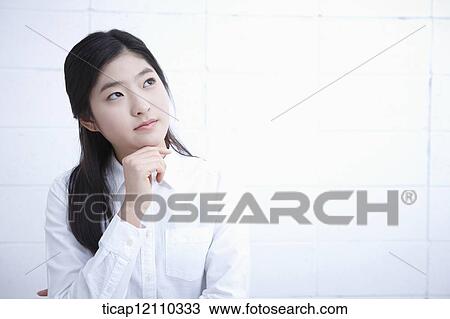 Stock Image - close up shot of a student. Fotosearch
