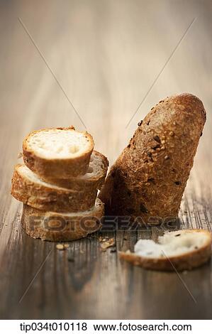 cut bread piled up View Large Photo Image Stock Photo - cut bread piled up. Fotosearch