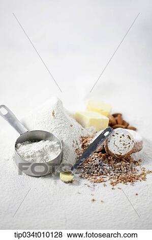 Stock Photo - ingredients of bread. Fotosearch