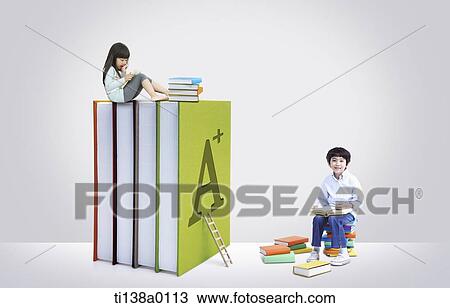 kids studying hard to get good grade View Large Photo Image Stock Image - kids studying hard to get good grade. Fotosearch